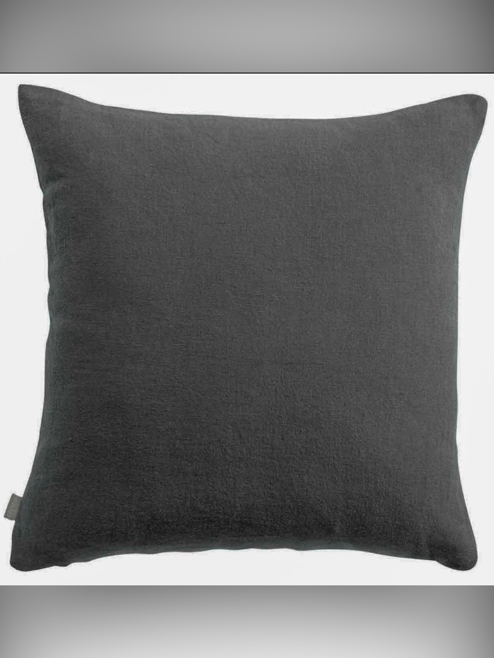 New HAOMY Figari European Flax Linen Cotton Pillow Sham Cover Gray Blue 20"